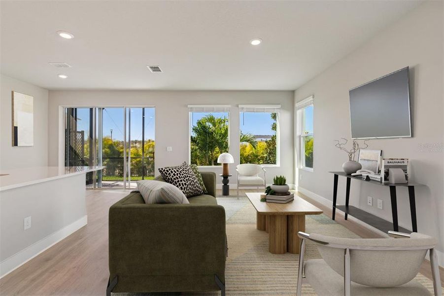 Furnished interior view inside a new home in North River Ranch – Townhomes, Parrish (Image 19).