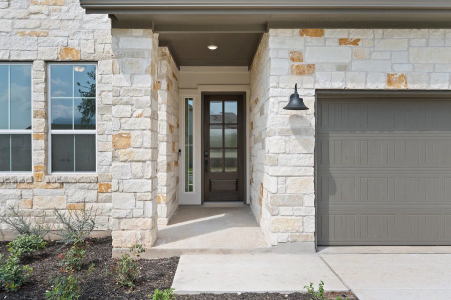 Exterior details and patio area of a home in Wolf Ranch, Georgetown (Image 3).