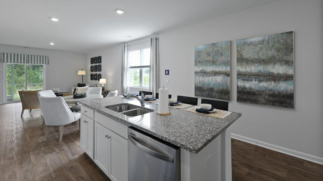 Furnished interior view inside a new home in Pine Hills at Cane Bay, Summerville (Image 33). Furnished interior view inside a new home in Pine Hills at Cane Bay, Summerville (Image 33).