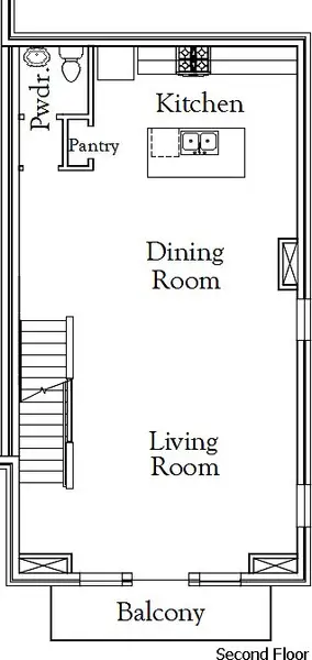 2D floor plan layout for the The Wild Card by Coventry Homes in Townhomes at Ballpark, Arlington, TX (Image 2). 2D floor plan layout for the The Wild Card by Coventry Homes in Townhomes at Ballpark, Arlington, TX (Image 2).