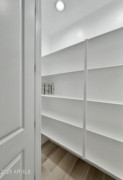 Pantry off kitchen