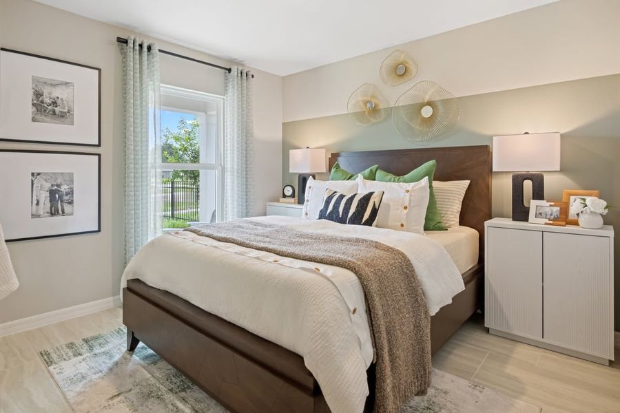 Spacious secondary bedrooms