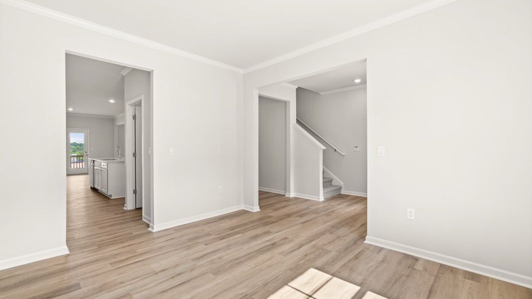 Representative unfurnished interior of a home built from the Halton by D.R. Horton in Liberty Crossing, Braselton (Image 14).