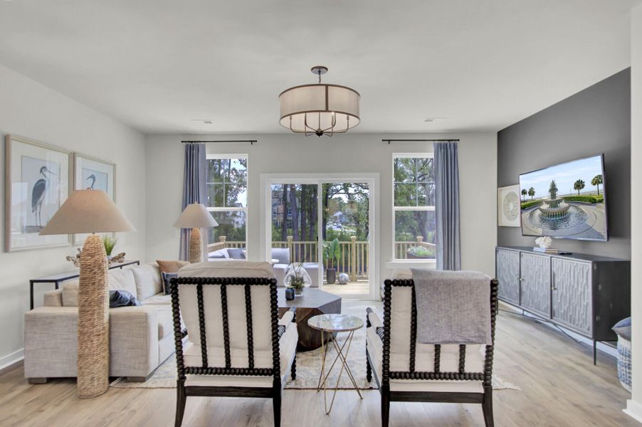 Furnished interior view inside a new home in , Johns Island (Image 32). Furnished interior view inside a new home in , Johns Island (Image 32).