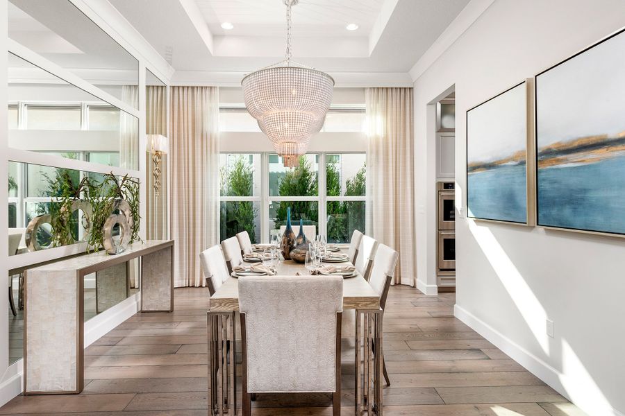 Representative furnished interior of a home built from the Carlyle by GL Homes in Valencia Grand (55+), Boynton Beach (Image 10).