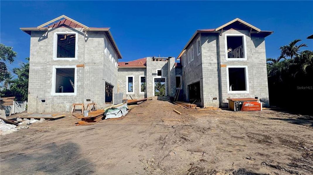 In-progress construction of a new home in , Sarasota, FL (Image 24).