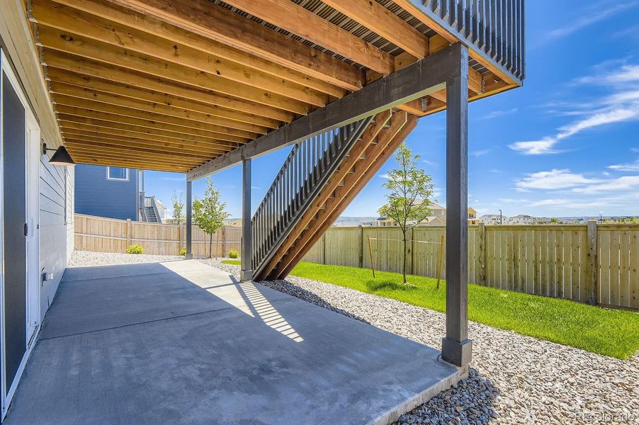 Exterior details and patio area of a home in , Parker (Image 20).