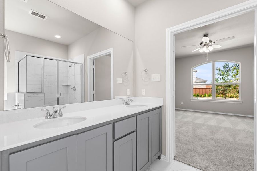 Front exterior of a new home in Heartland, Heartland, TX, highlighting curb appeal (Image 6). Front exterior of a new home in Heartland, Heartland, TX, highlighting curb appeal (Image 6).