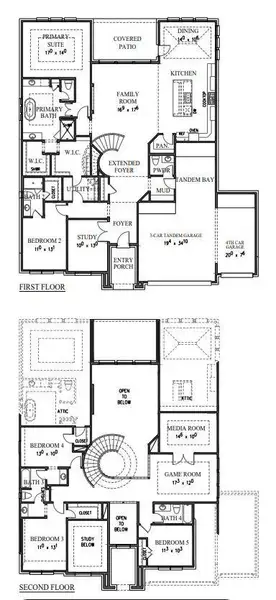 2D floor plan layout of this home in Provence - 60', Austin, TX (Image 3). 2D floor plan layout of this home in Provence - 60', Austin, TX (Image 3).