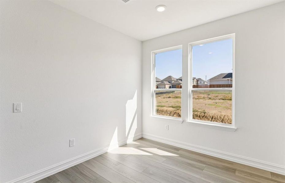 Flexible living space off entryway, can be used as a study Flexible living space off entryway, can be used as a study