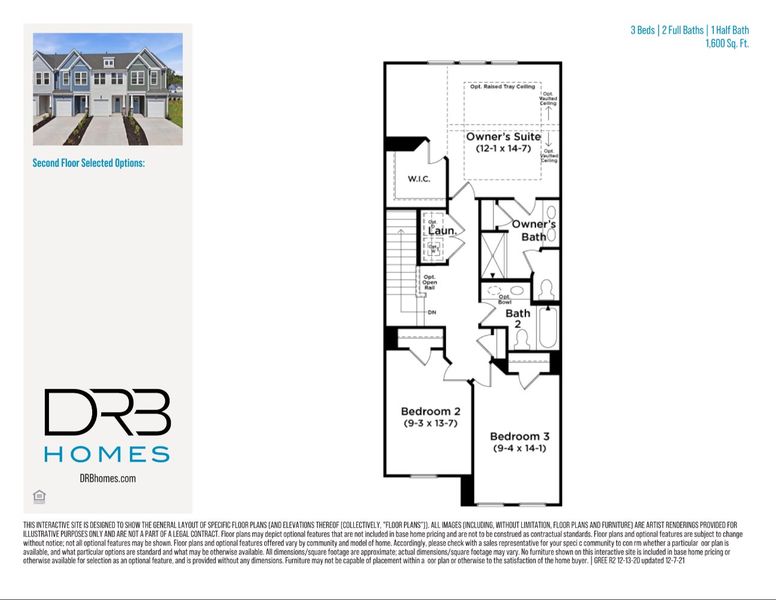 2D floor plan layout of this home in Saluda Crossing, Piedmont, SC (Image 6).