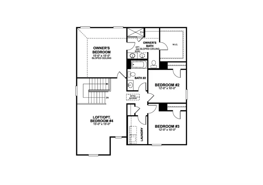 2D floor plan layout of this home in Cascades at Onion Creek, Austin, TX (Image 3). 2D floor plan layout of this home in Cascades at Onion Creek, Austin, TX (Image 3).