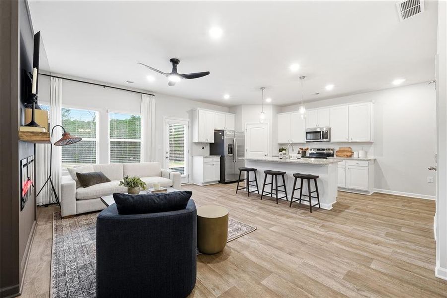 Furnished interior view inside a new home in Concord Oaks, Powder Springs (Image 21).
