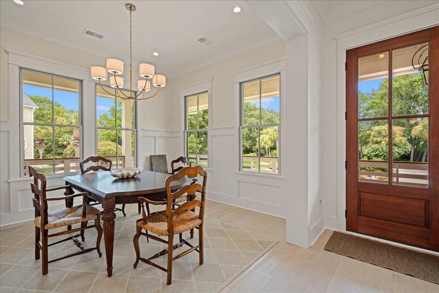 Furnished interior view inside a new home in , Johns Island (Image 5).