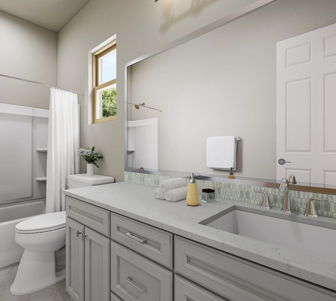 Representative furnished interior of a home built from the Echo Plan 4508 by Tri Pointe Homes in Soleo, San Tan Valley (Image 14).