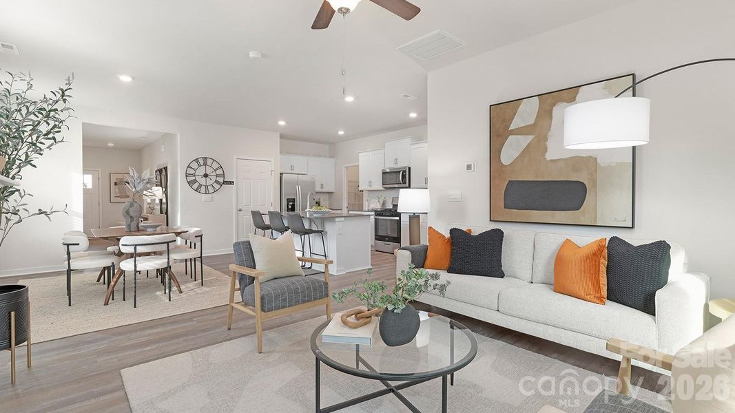 Furnished interior view inside a new home in Cramer Estates, Gastonia (Image 7).