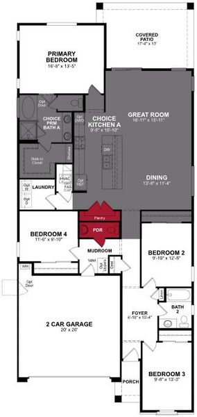 2D floor plan layout of this home in Highpointe at Northpointe, Peoria, AZ (Image 3). 2D floor plan layout of this home in Highpointe at Northpointe, Peoria, AZ (Image 3).
