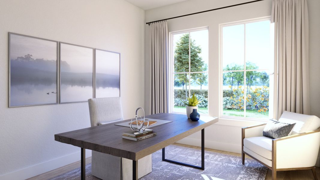 Representative furnished interior of a home built from the Stella by Southgate Homes in Eliana, McKinney (Image 4).