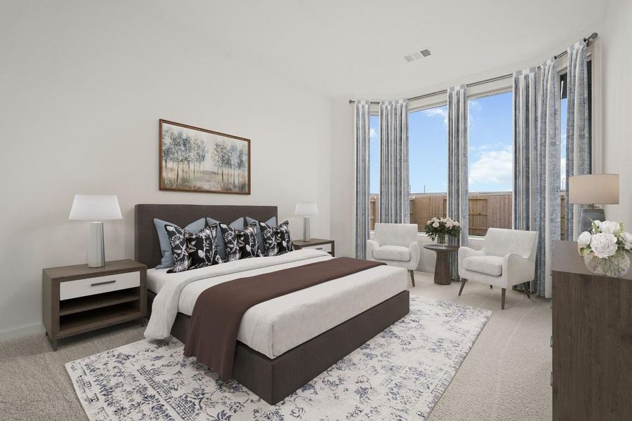 Primary Bedroom - Virtually Staged