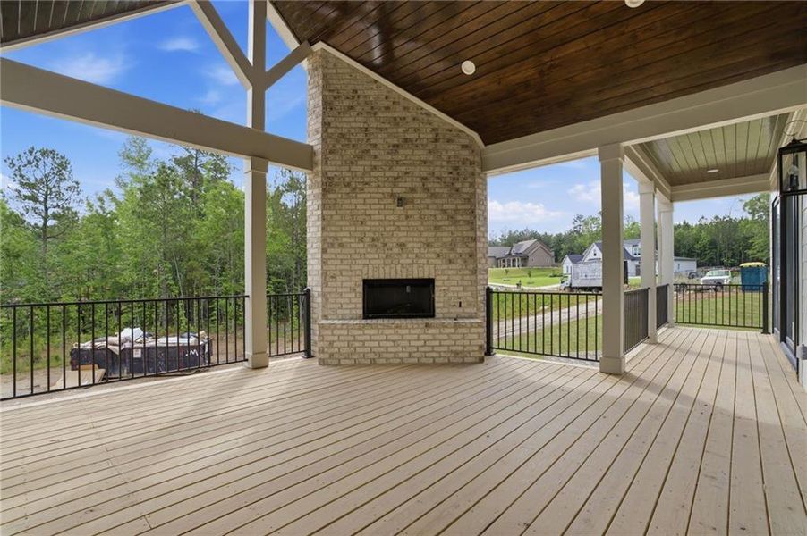 Exterior details and patio area of a home in , Newnan (Image 3).