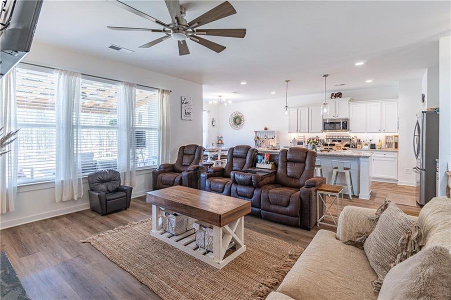 Furnished interior view inside a new home in River Station, Monroe (Image 30).