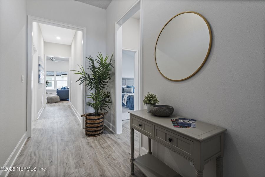 Furnished interior view inside a new home in Summerglen, Jacksonville (Image 12).