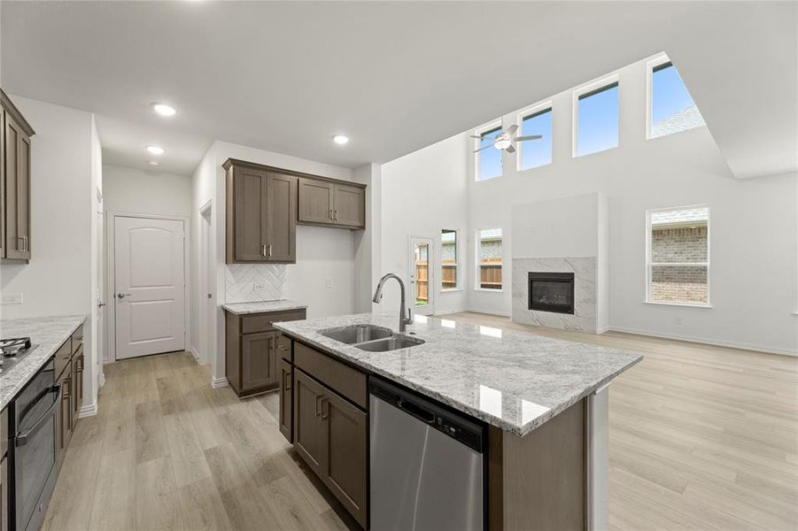 Furnished interior view inside a new home in Edgewater, Fate (Image 4). Furnished interior view inside a new home in Edgewater, Fate (Image 4).