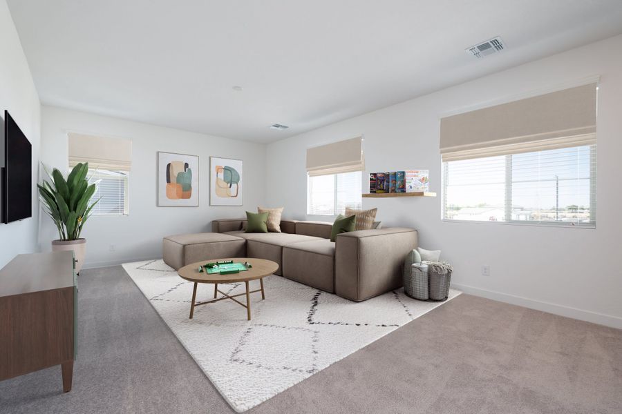 Furnished interior view inside a new home in Terraza, San Tan Valley (Image 10). Furnished interior view inside a new home in Terraza, San Tan Valley (Image 10).