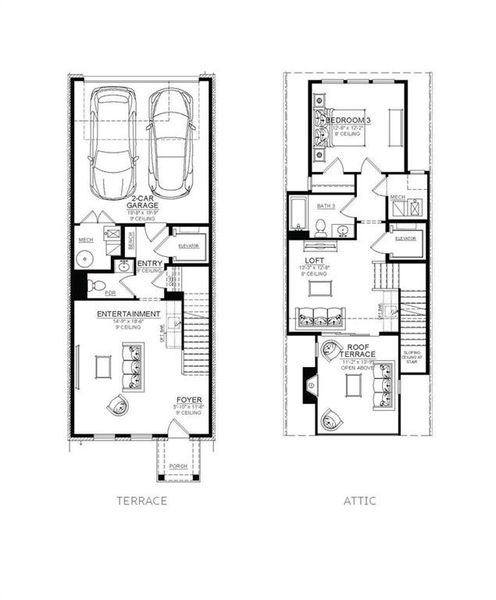 2D floor plan layout of this home in , Alpharetta, GA (Image 4).