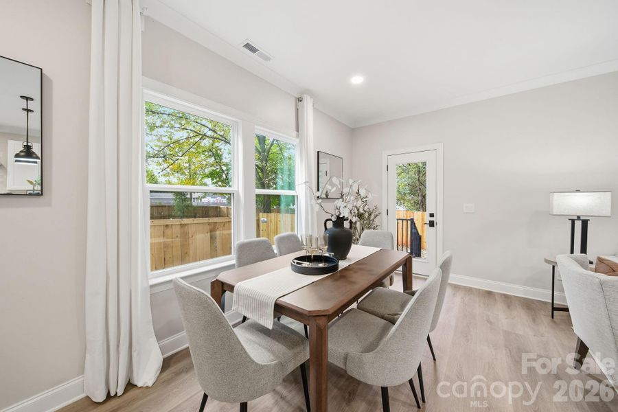 Furnished interior view inside a new home in , Charlotte (Image 10).