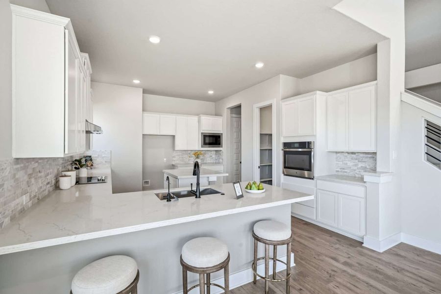 Furnished interior view inside a new home in Alsatian Oaks, Castroville (Image 8).
