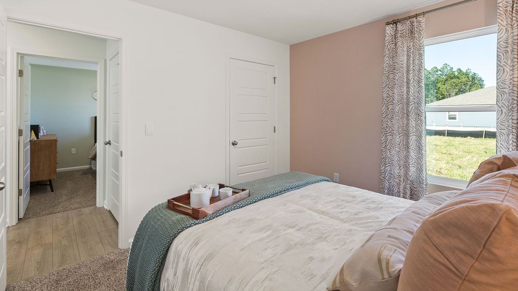 Representative furnished interior of a home built from the ALLEX by D.R. Horton in Copes Landing, Jacksonville (Image 23).
