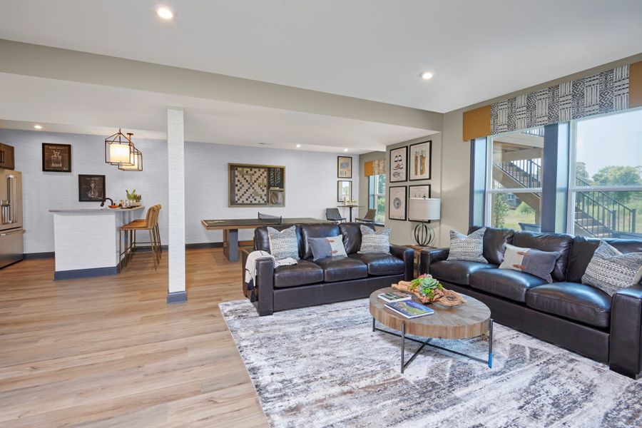 Representative furnished interior of a home built from the Clay by Fischer Homes in Veranda Manor, Canton (Image 42).