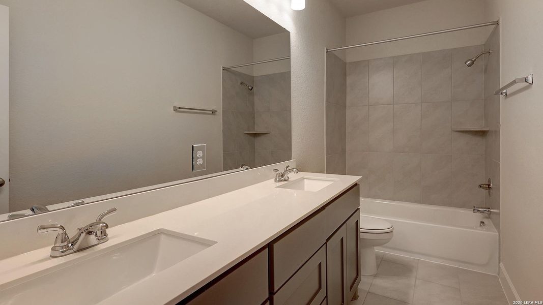 Furnished interior view inside a new home in Ladera, San Antonio (Image 9).