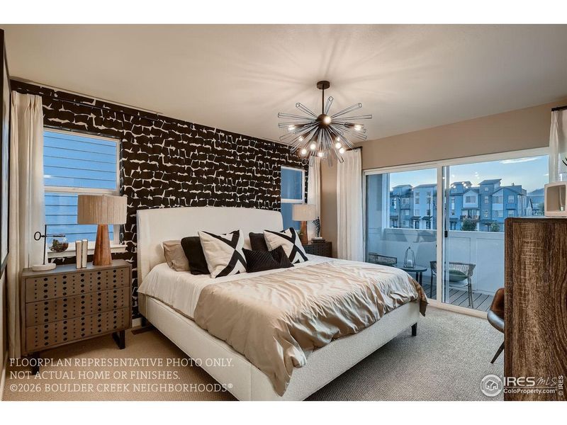 Furnished interior view inside a new home in Baseline, Broomfield (Image 40).