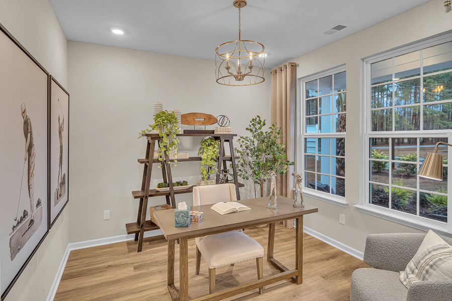 Representative furnished interior of a home built from the The Wave Crest by Chesapeake Homes in Bridgewater - Shorehaven Village, Little River (Image 17).