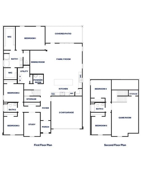 2D floor plan layout of this home in Silverthorne, Conroe, TX (Image 2). 2D floor plan layout of this home in Silverthorne, Conroe, TX (Image 2).