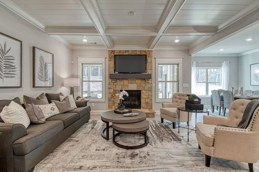 Furnished interior view inside a new home in Pinecrest Ridge, Dacula (Image 12).