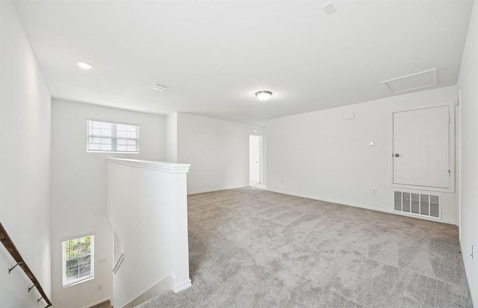 Spacious loft on second level
