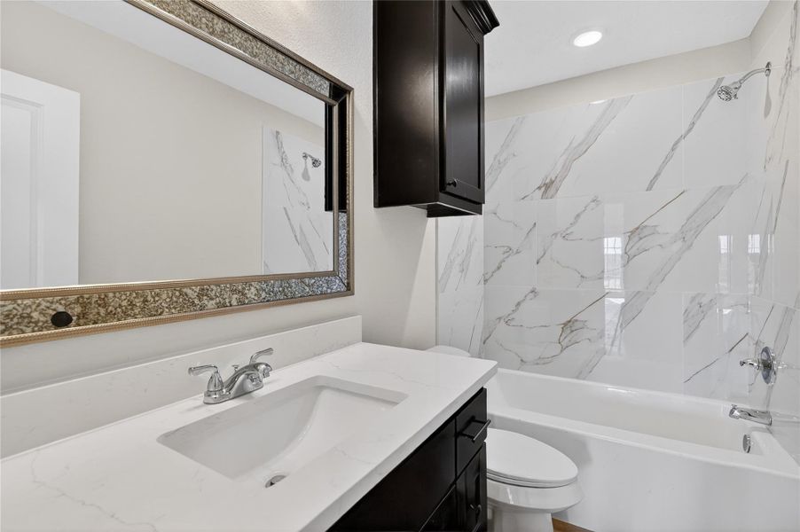 Furnished interior view inside a new home in , Snook (Image 10).