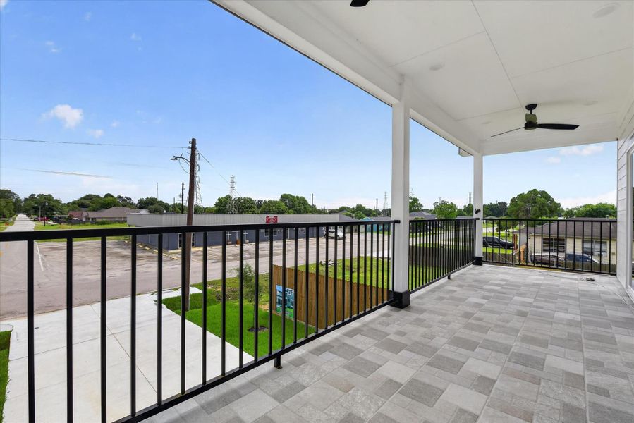 Exterior details and patio area of a home in , Houston (Image 22).