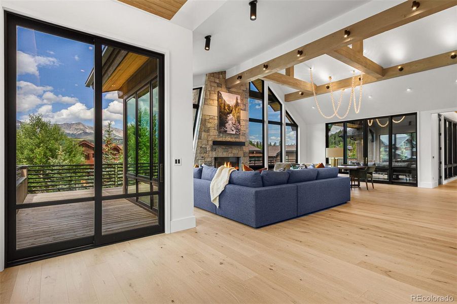 Furnished interior view inside a new home in , Breckenridge (Image 5).