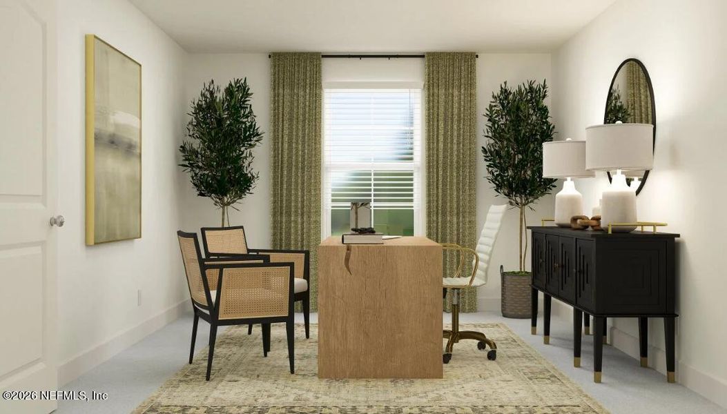 Furnished interior view inside a new home in Cove at Southwood, Jacksonville (Image 7).