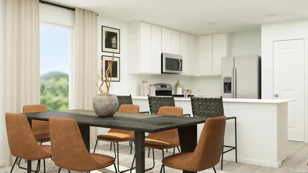 Furnished interior view inside a new home in Hidden Oasis, San Antonio (Image 7).