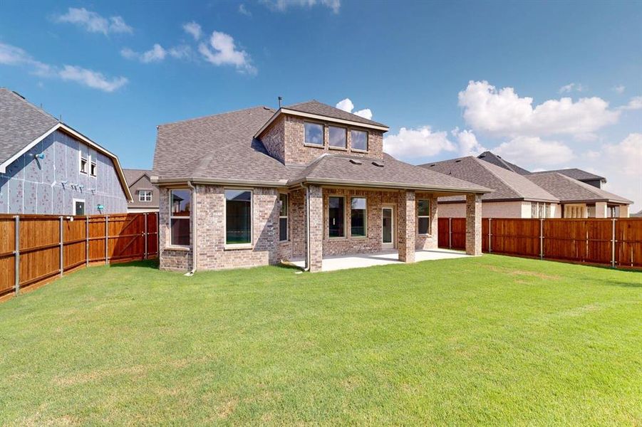 Front exterior of a new home in Aster Park, McKinney, TX, highlighting curb appeal (Image 20).