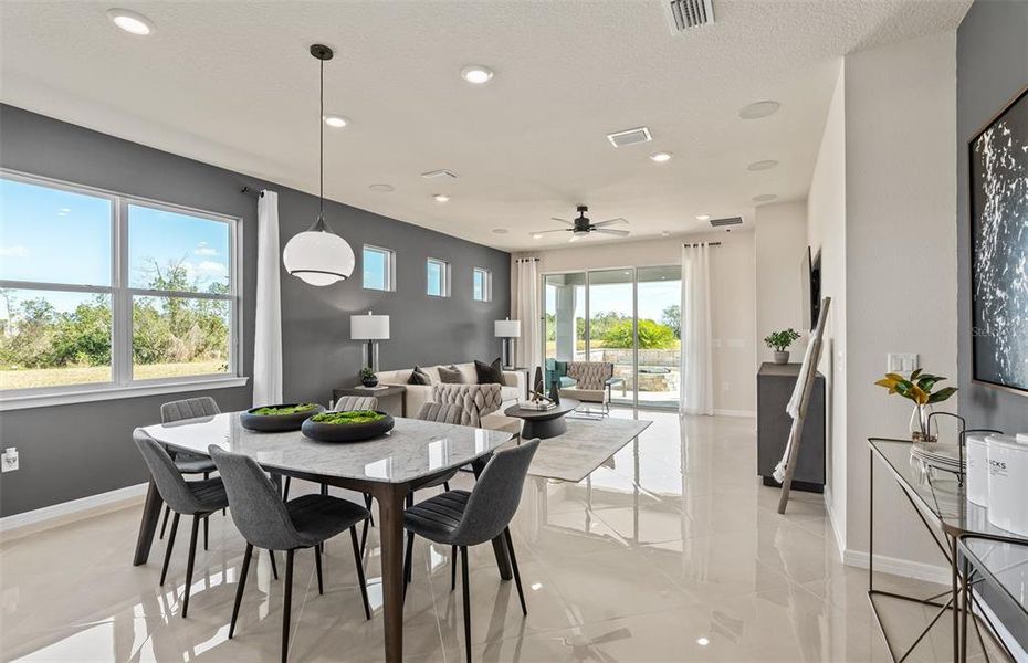 Furnished interior view inside a new home in Del Webb at Viera, Melbourne (Image 13).