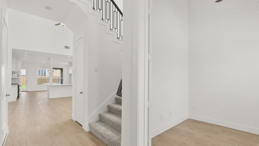 Representative unfurnished interior of a home built from the Lorne by Chesmar Homes in Artavia, Conroe (Image 12). Representative unfurnished interior of a home built from the Lorne by Chesmar Homes in Artavia, Conroe (Image 12).