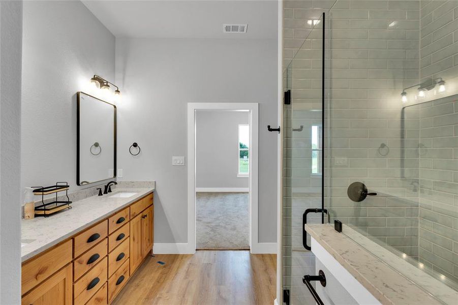 Furnished interior view inside a new home in , Ennis (Image 7).