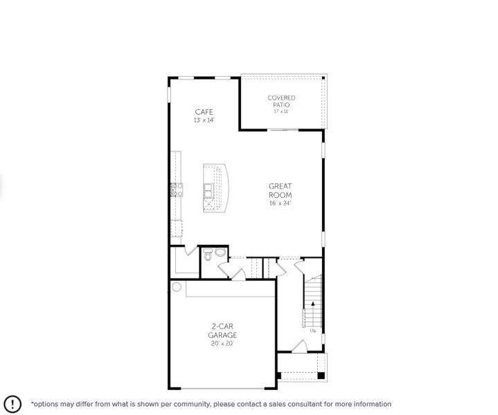 2D floor plan layout of this home in TrailMark, St. Augustine, FL (Image 5).