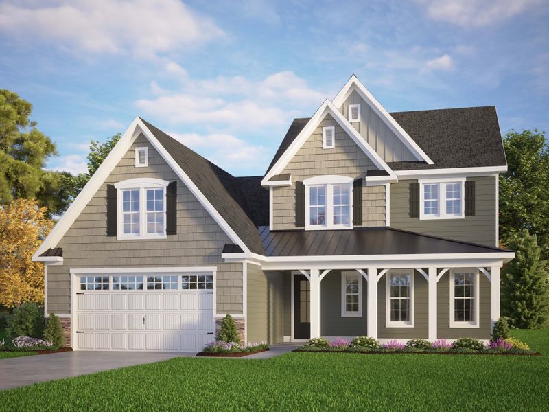 Representative exterior photo of a completed home built from the The Chandler by RobuckHomes in Windwater, Hampstead, NC (Image 25).
